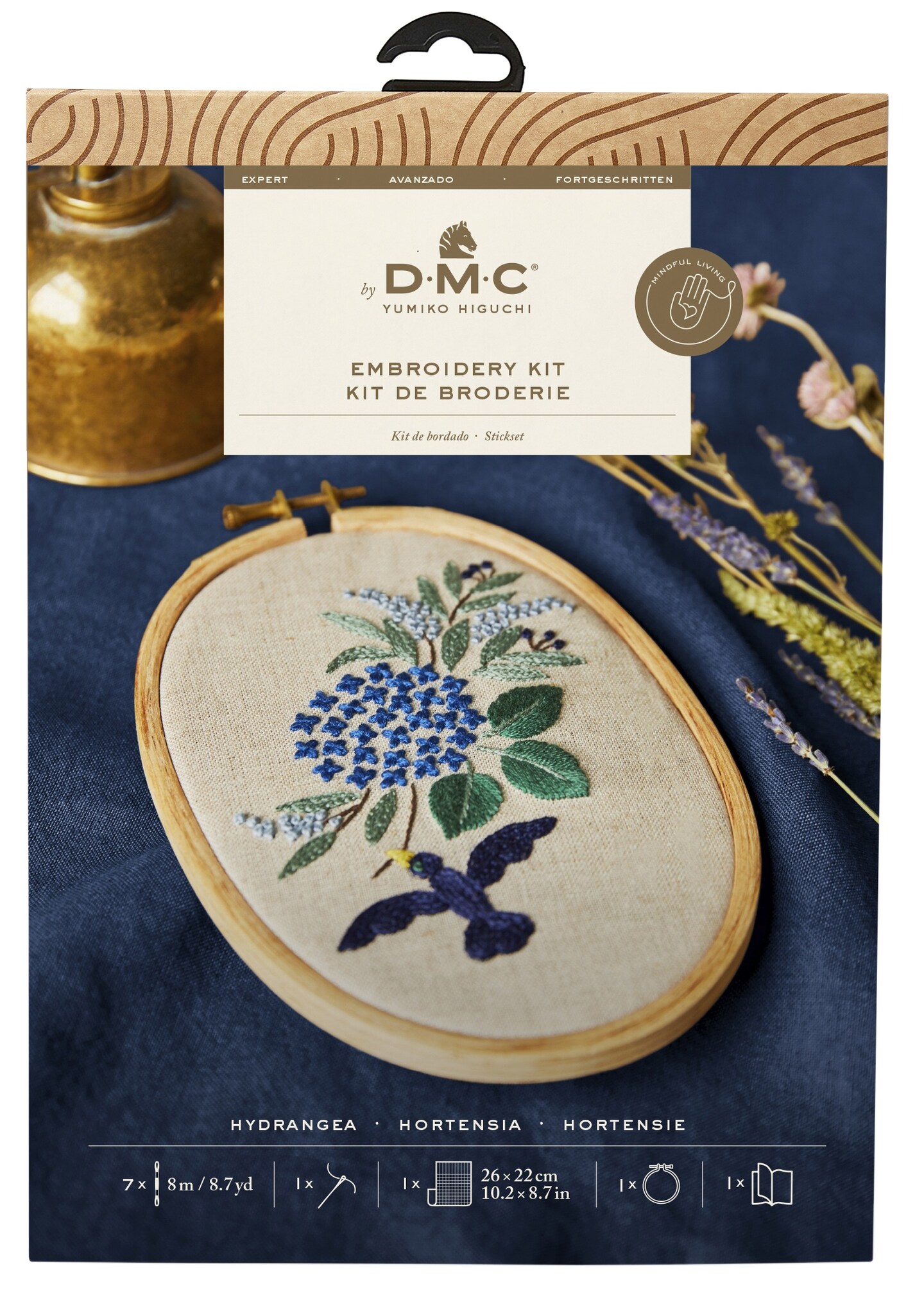 DMC Designer Collection Embroidery Kit-Hydrangea