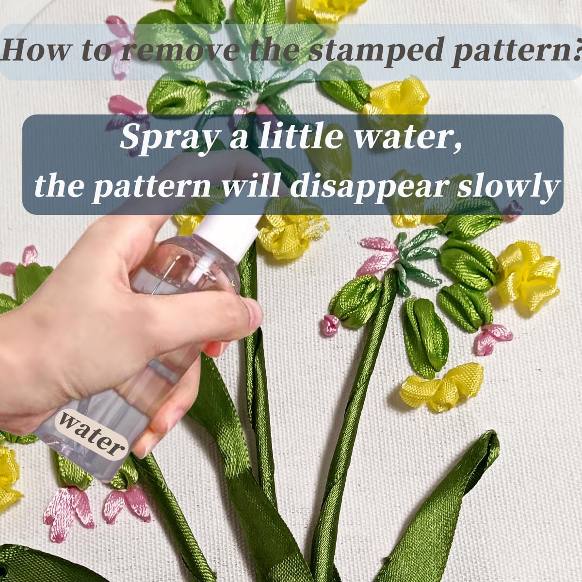 Embroidery Kit for Beginners,Plants Flowers Pre-Stamped Pattern Kits