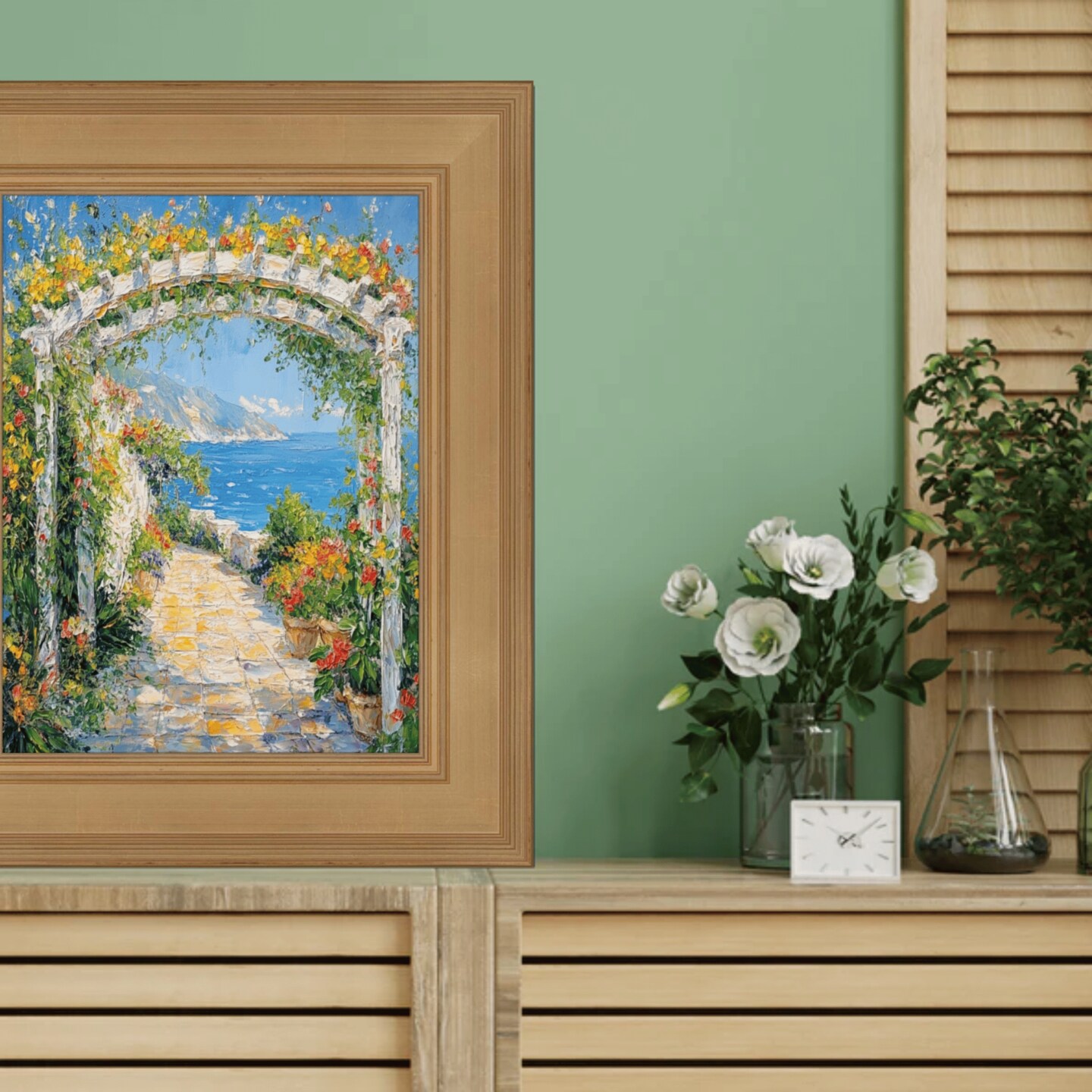 Wide Gold Flat Panel Picture Frame 20x24 frame