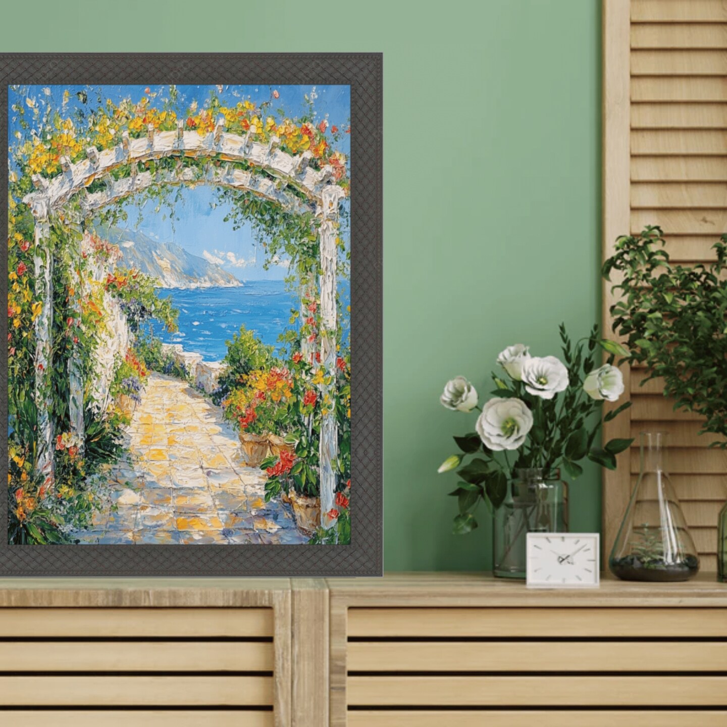 Cris Cross Cathedral Gothic Black Picture Frame 20x24 frame