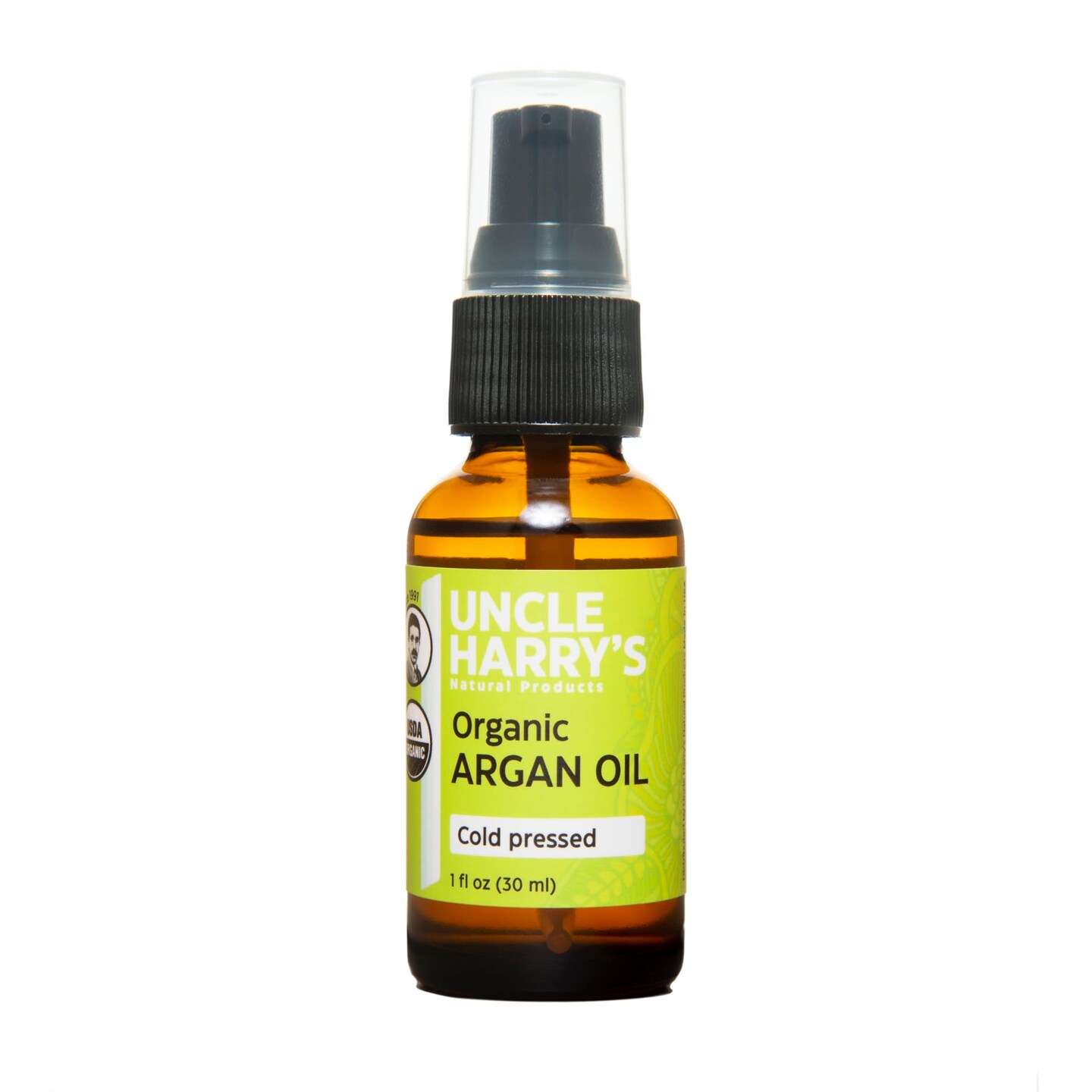 Uncle Harry&#x27;s Natural Raw Argan Oil Rich in Vitamin E. and Fatty Acids 1 Oz