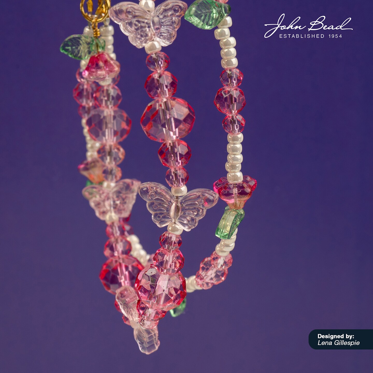 Crystal Lane DIY Glass Garden 6x8mm Small Flower Caps Bead Strand, 19pcs