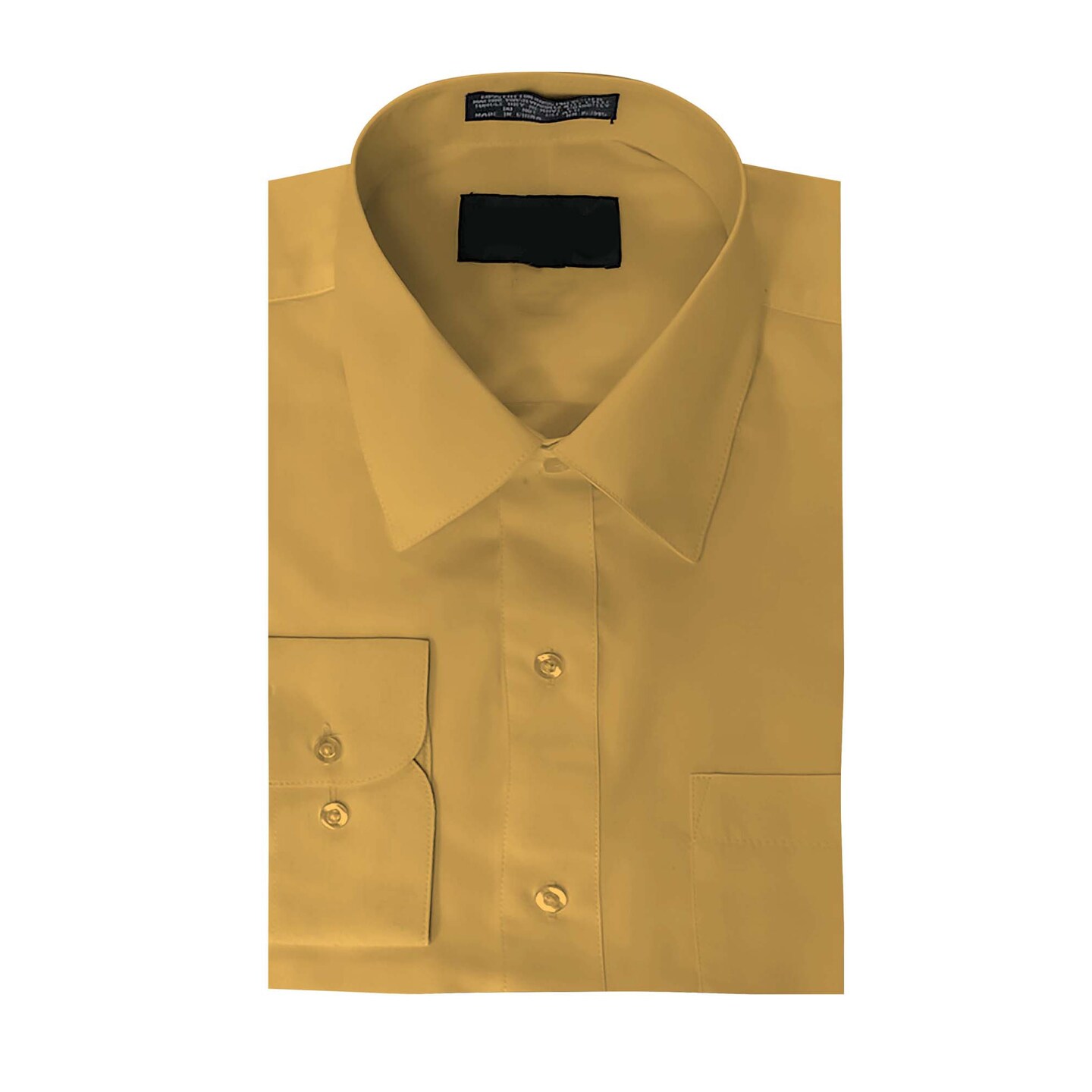 Mustard Long Sleeve Dress Shirt