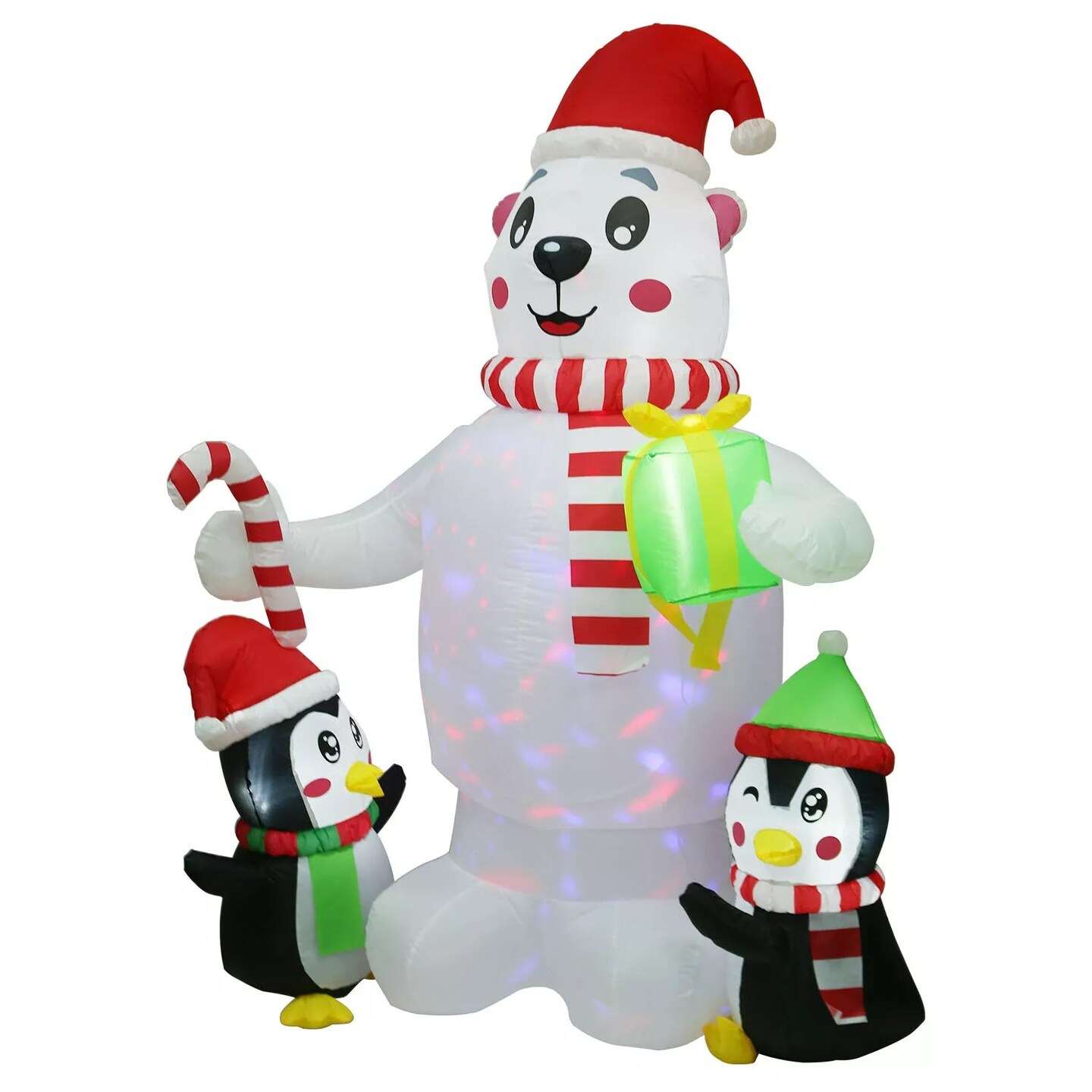 5.9FT Christmas Decoration Inflatable Snowman LED Light Up Garden Xmas