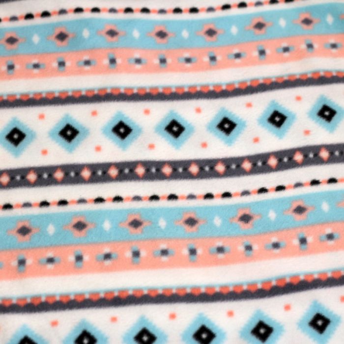 Tribal Stripes Anti-Pill Premium Fleece Fabric | By The Yard