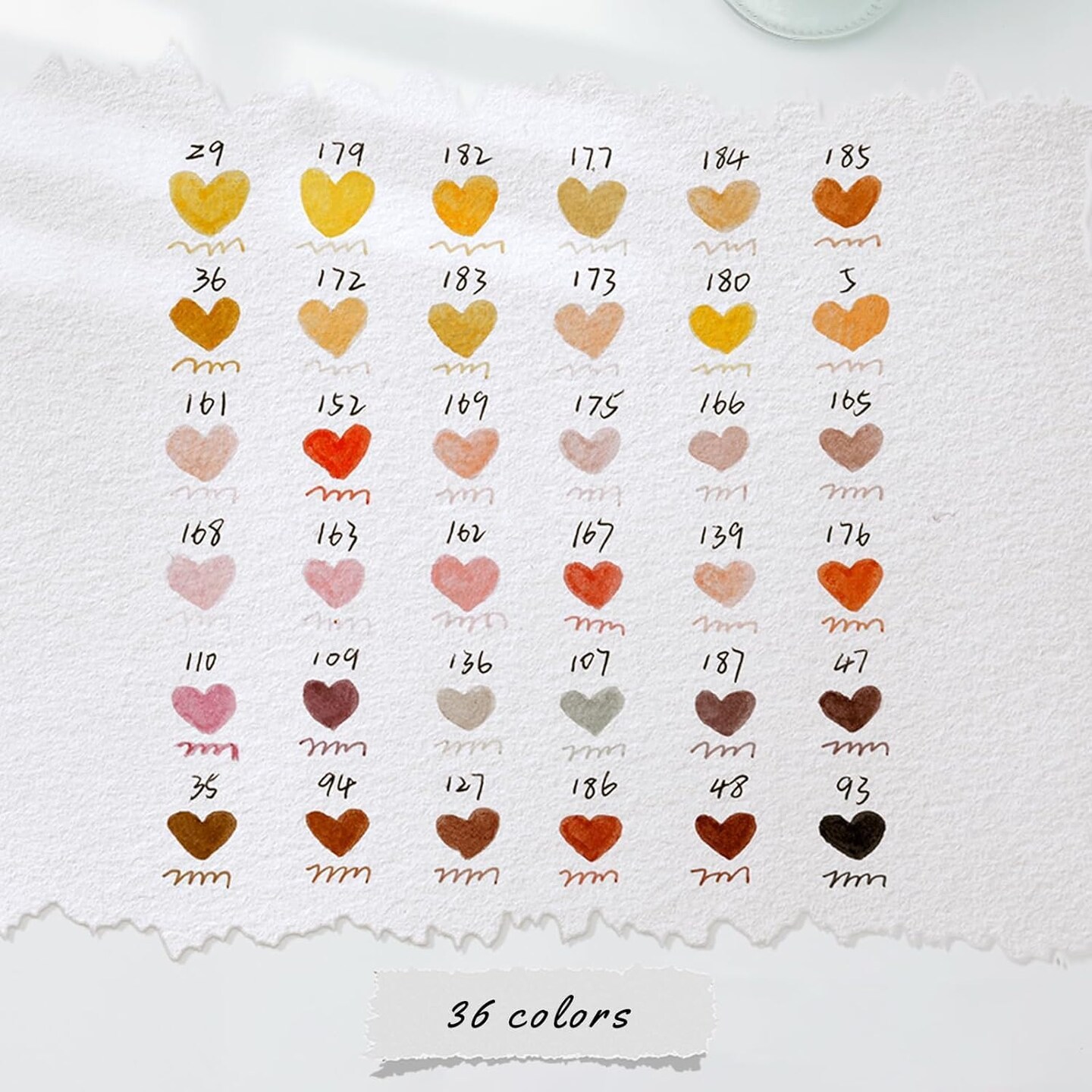 Skin Tone Markers 36 Colors Dual Tip Brush and Fineliner Markers