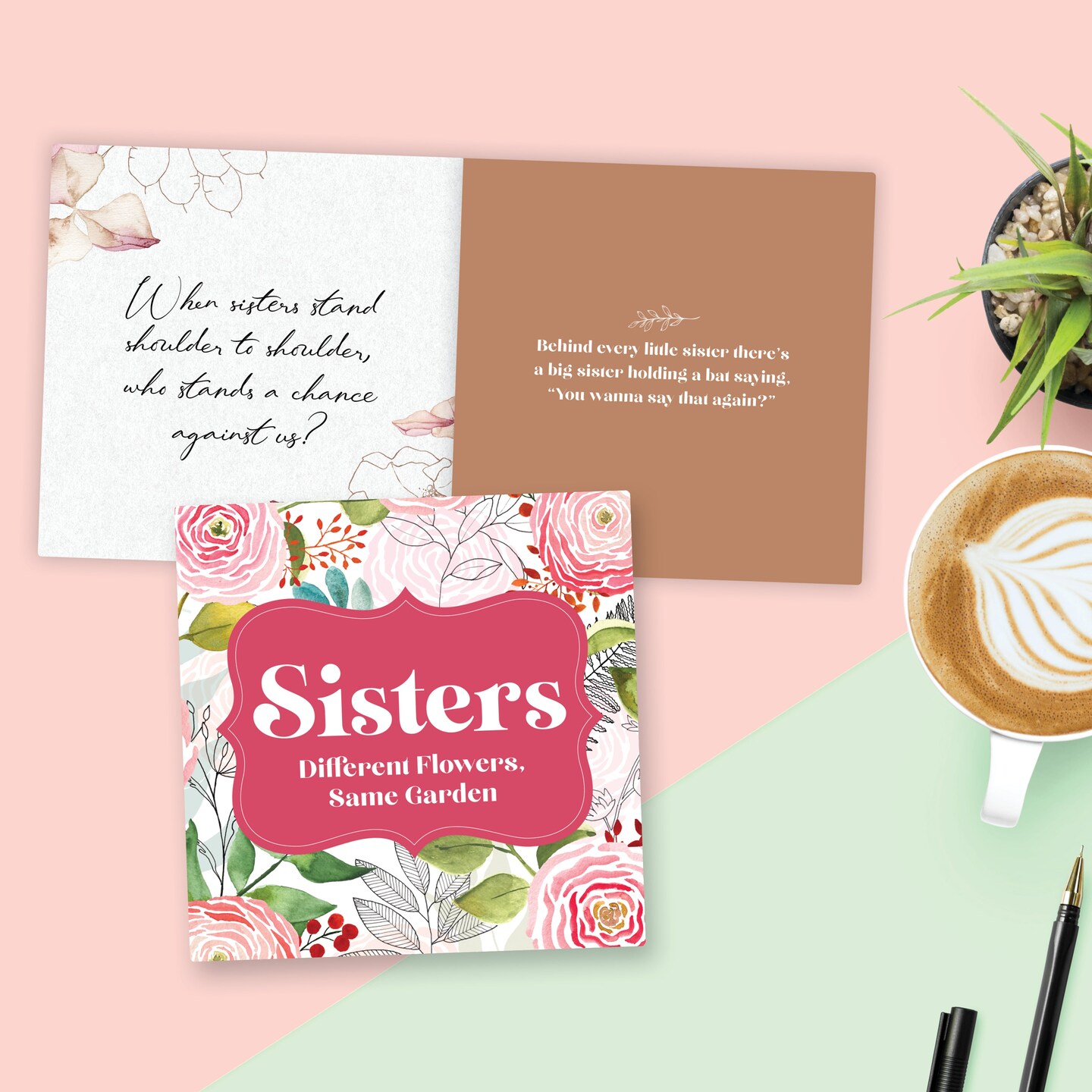 Sisters: Different Flowers, Same Garden Hardcover Book