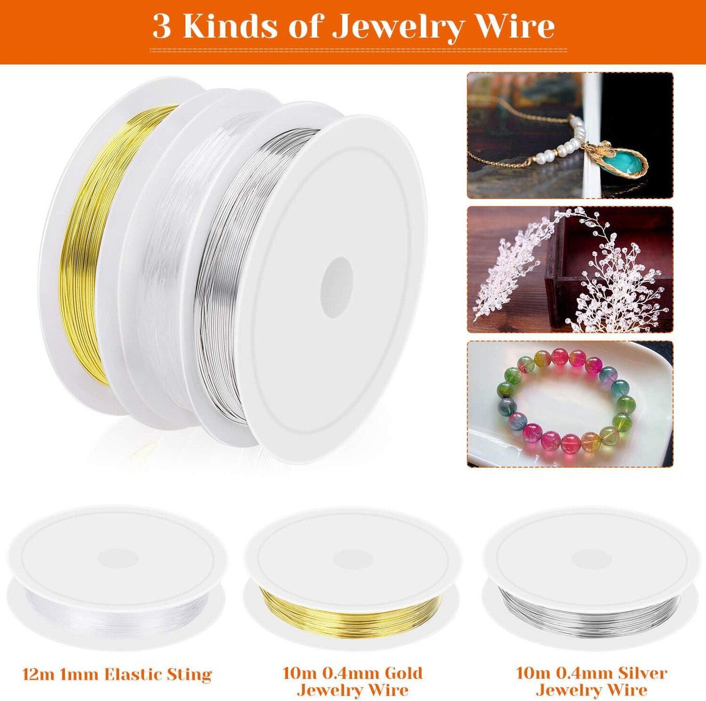 Jewelry Making Kit with Tools, Wires, Charms & Findings – Complete DIY Jewelry Repair & Craft Set