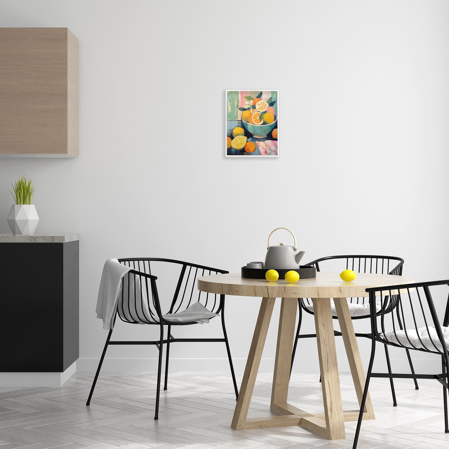 Stupell Industries Orange & Lemon Bowl Framed Giclee Wall Art Design by LSR Design Studio