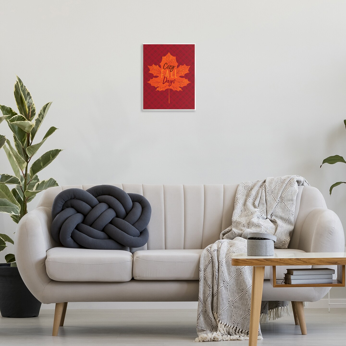 Stupell Industries Cozy Fall Days Leaf Wall Plaque Art Design by Nina Seven