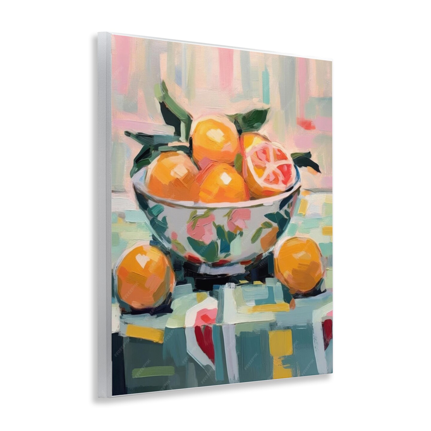 Stupell Industries Kitchen Bowl of Oranges Wall Plaque Art Design by LSR Design Studio