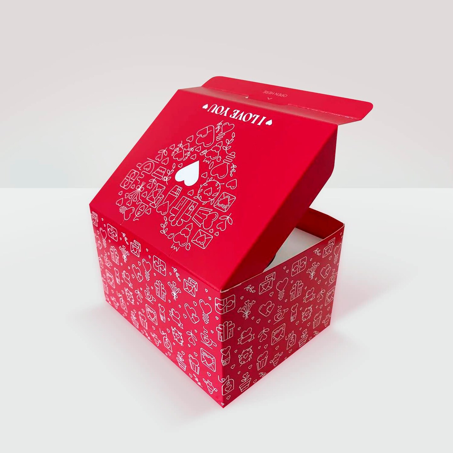 Love Gift Box Exploding Confetti (Love Heart) 7.1x5.5x4.3 inches, Surprise Romantic Pop up, Valentine's Day, Mother's or Father's Day