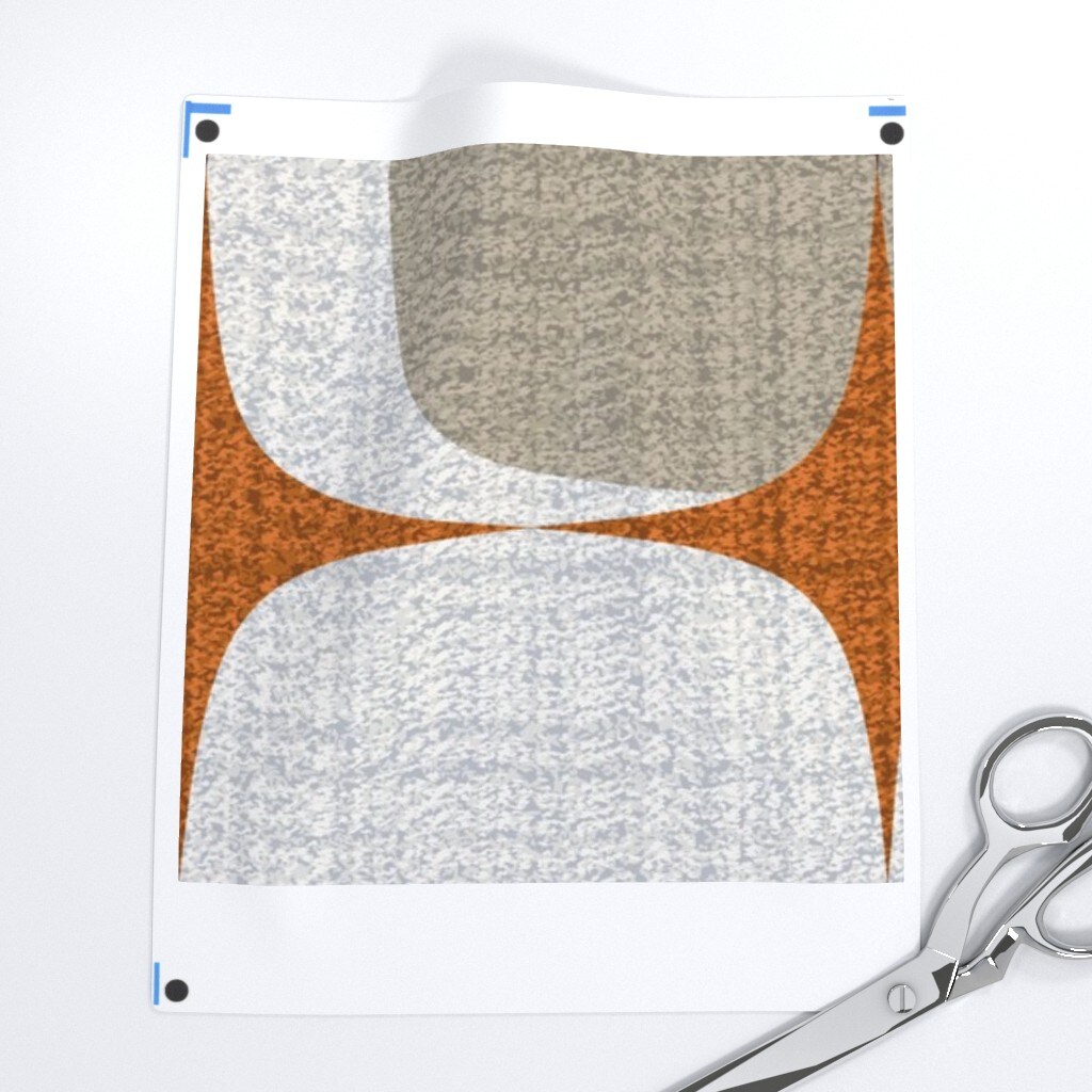 Mid Century Modern Geometric Retro Vintage Mod Custom Printed Fabric by Spoonflower Various Fabrics by the Yard or Fat Quarter