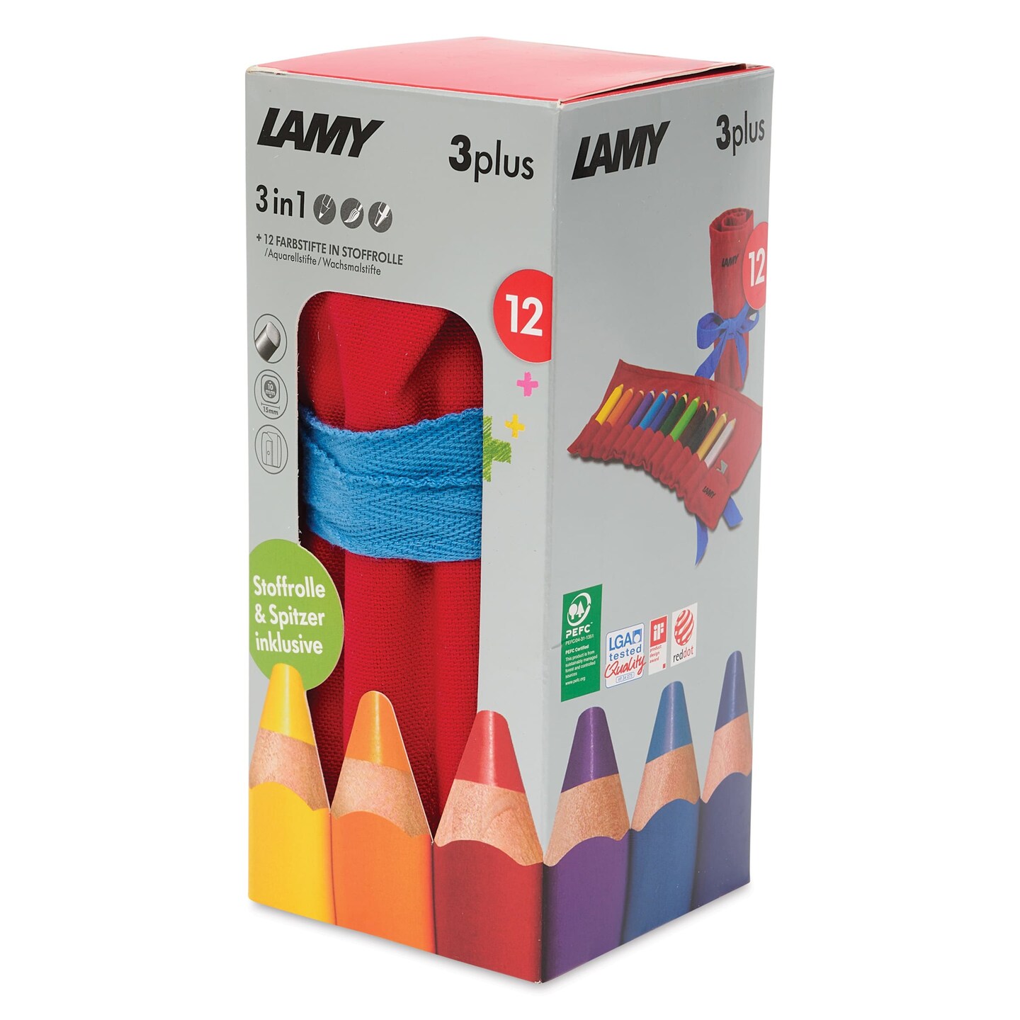Lamy 3Plus Colored Pencil Roll - Set of 13, Count: 1, Model: 1226066 ...