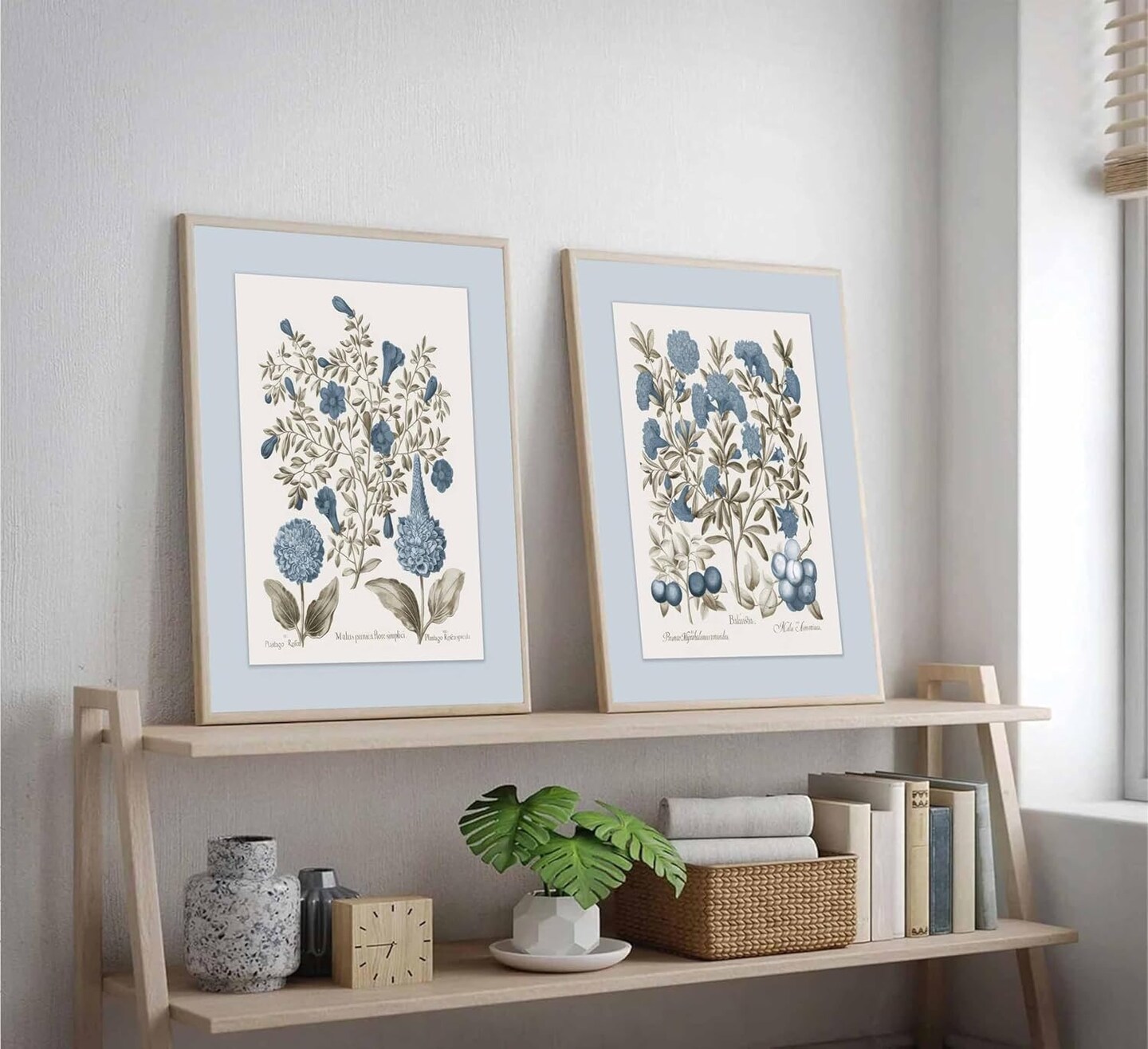 2 Pcs Hydrangea Floral Canvas Wall Art Vintage Rustic Farmhouse Sepia