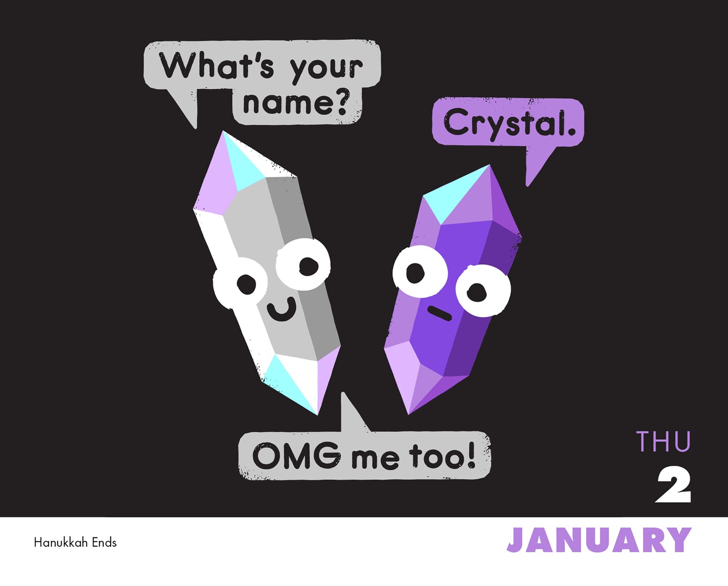 The Art of David Olenick 2025 Box Calendar, Daily Puns / Humor Desktop