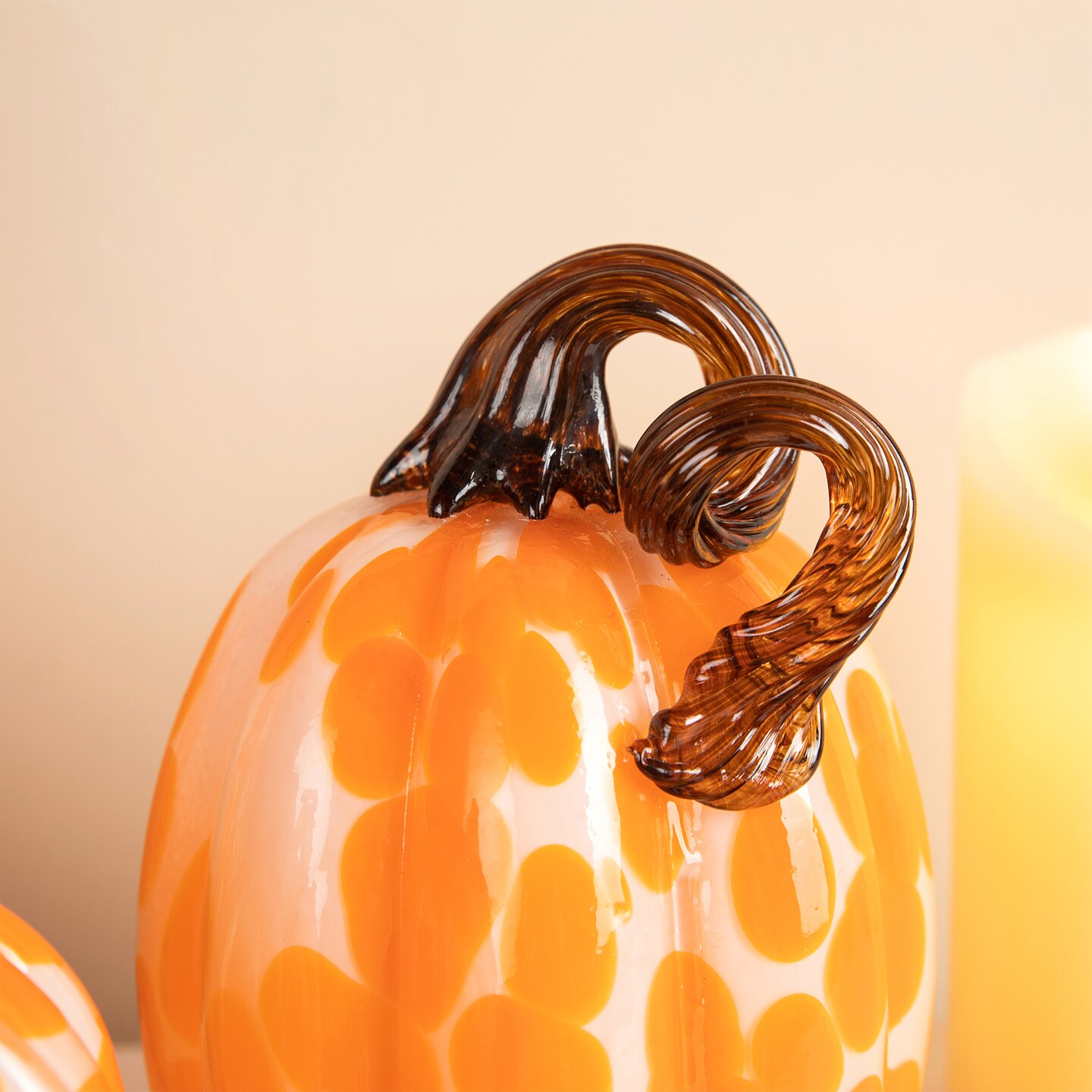 S/3 Glass Pumpkin &#x26; Gourd