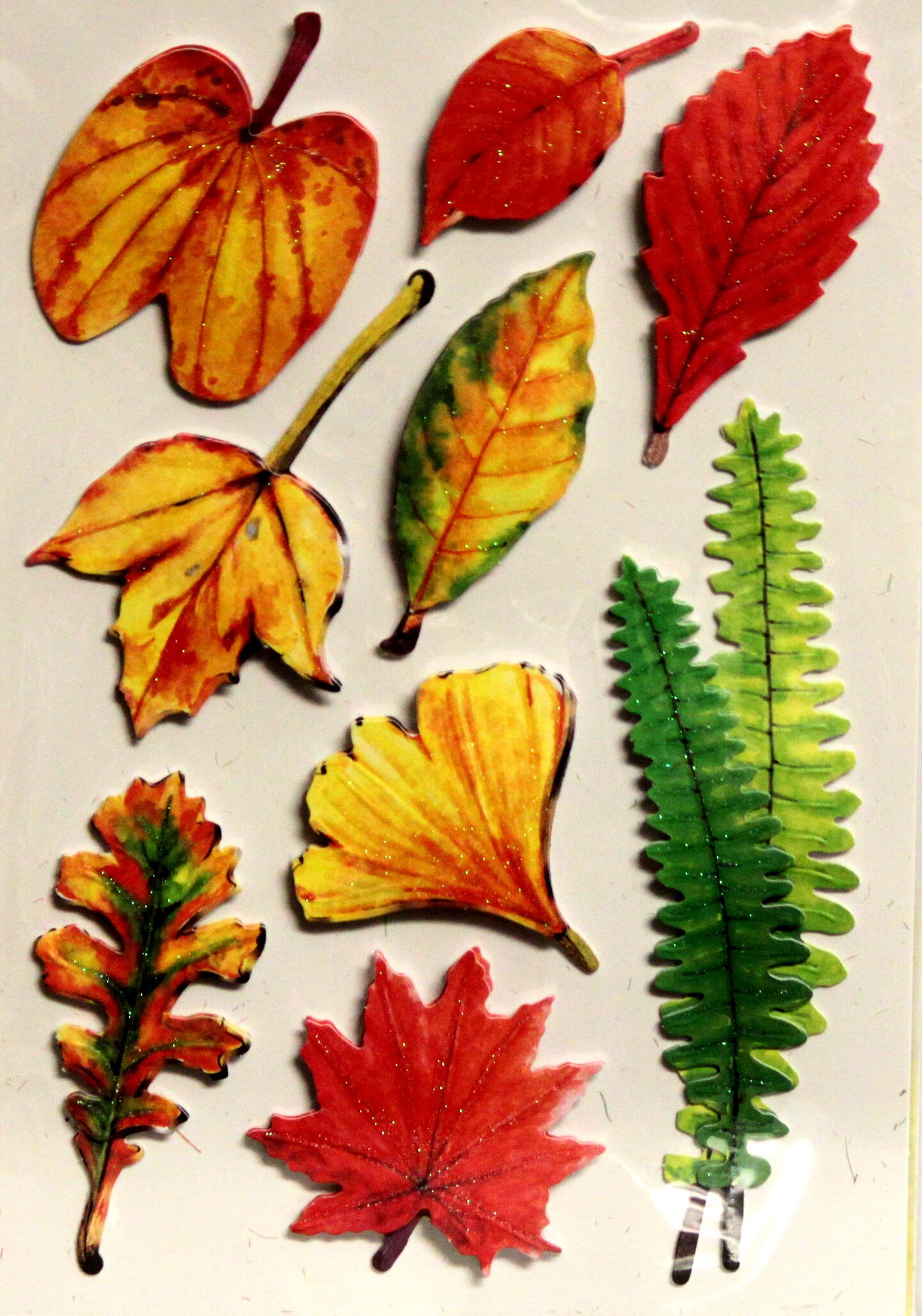 Designer Fall Leaves Dimensional Stickers