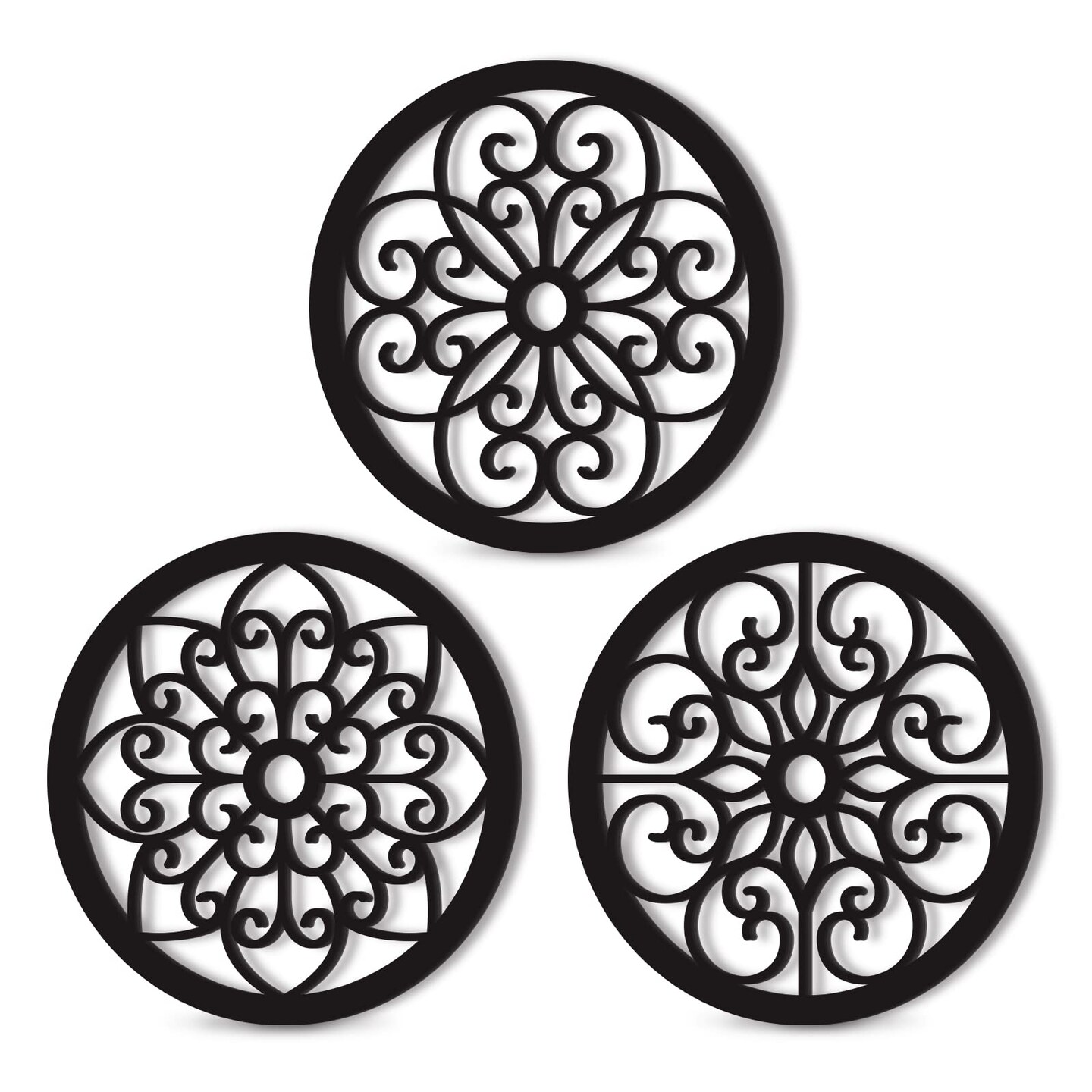 Bnesi 3 Pieces Thickened Rustic Wood Wall Decor,Modern Farmhouse Hanging Decoration for Living Room Bedroom Hallway Decor Office Kitchen Wall Decoration (Modern style)