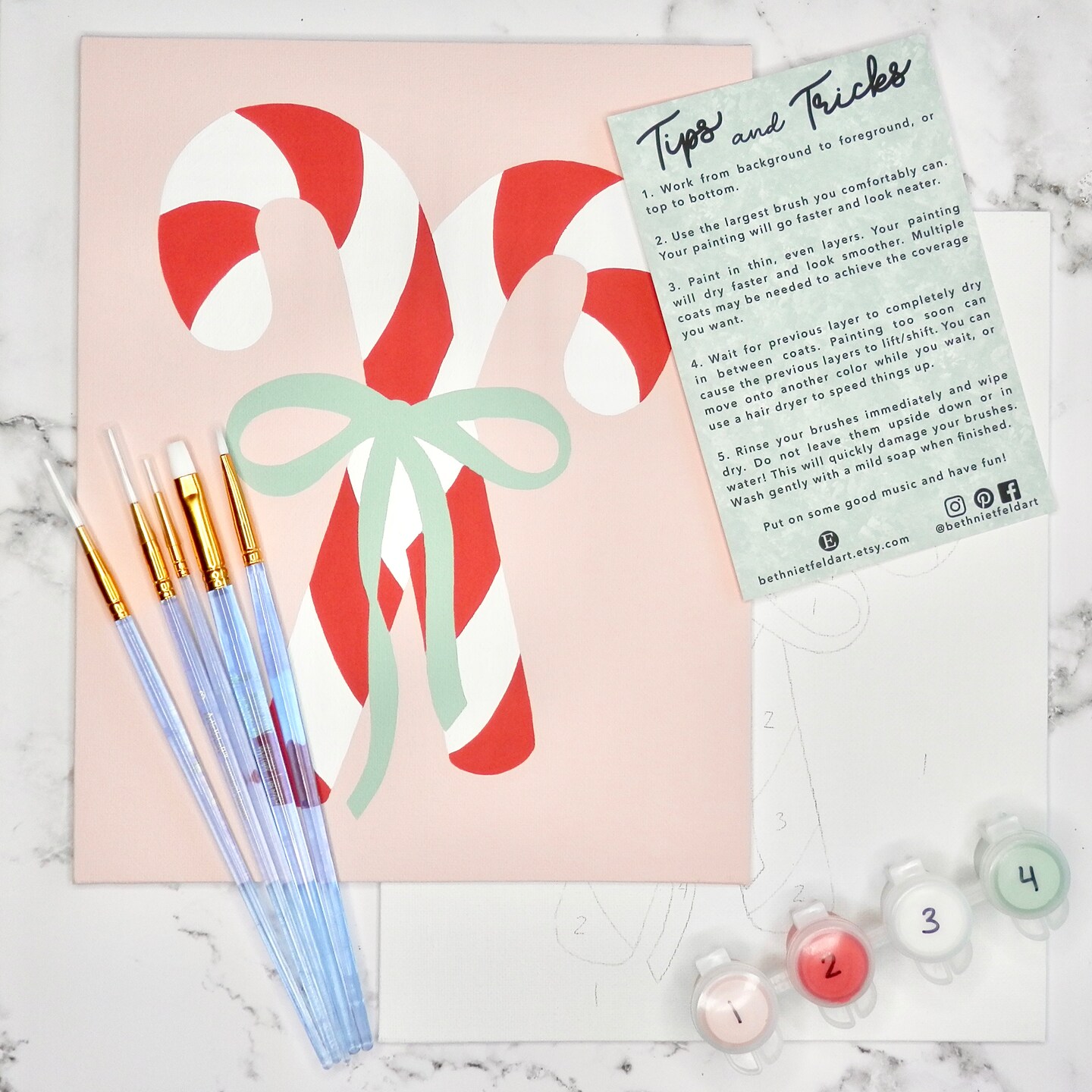 Candy Canes Multi-Photo Christmas hot Card