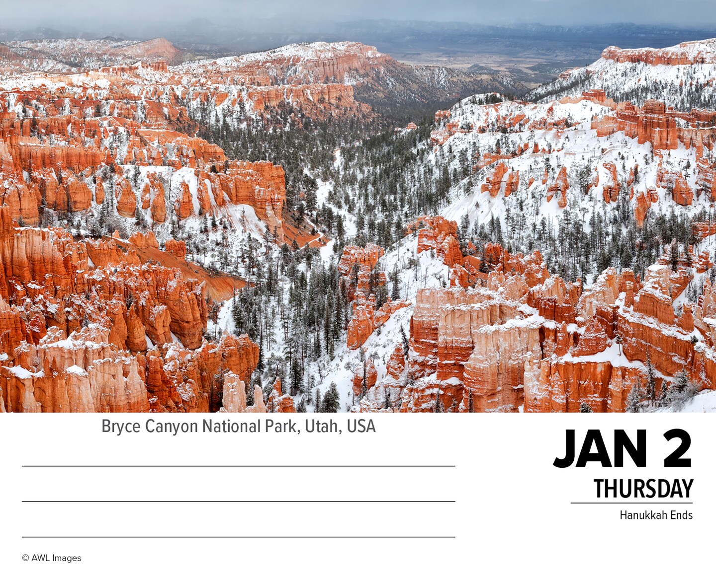 National Parks 2025 Box Calendar, Daily Desktop