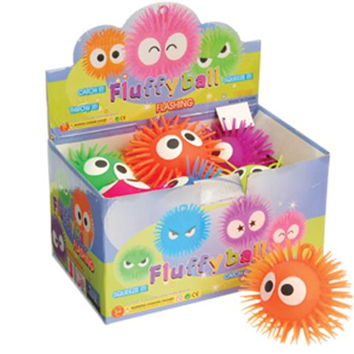 Flashing Puffer W Eyes Include 12 Units