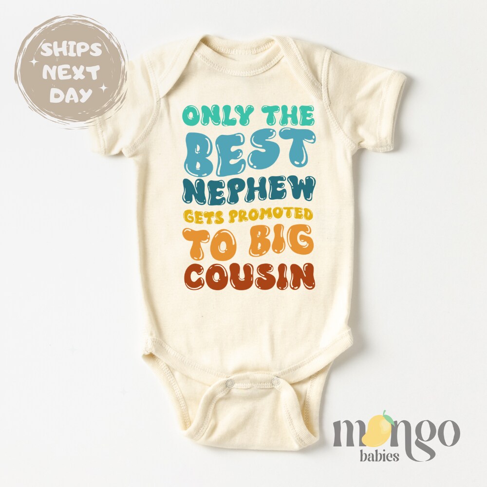 Pregnancy Announcement Cousin Gifts Baby Big Cousin Baby Bodysuit