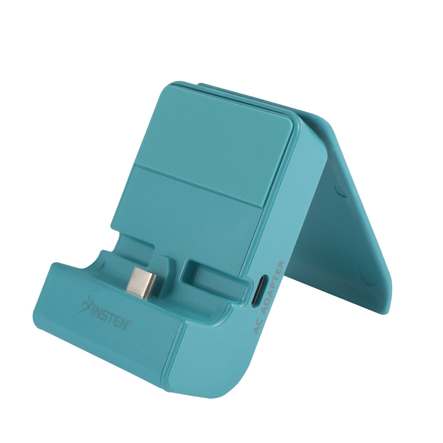 Insten For Nintendo Switch & OLED Model & Switch Lite Charging Dock, Adjustable Docking Station with USB C Port, Turquoise