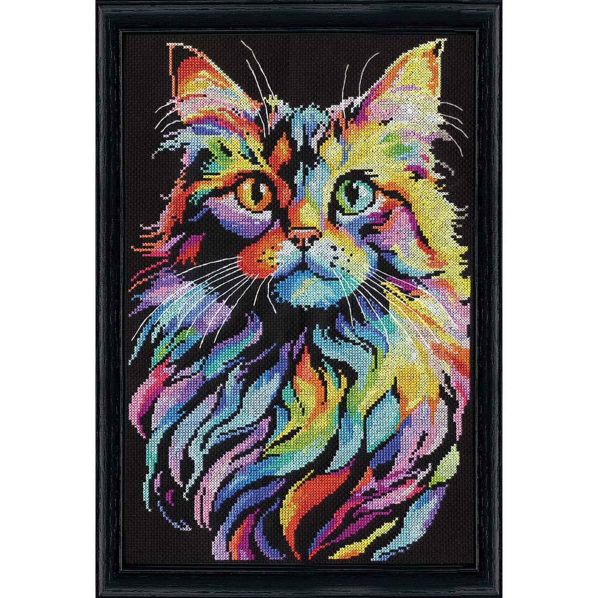 Design Works  Colorful Cat Counted Cross-Stitch Kit