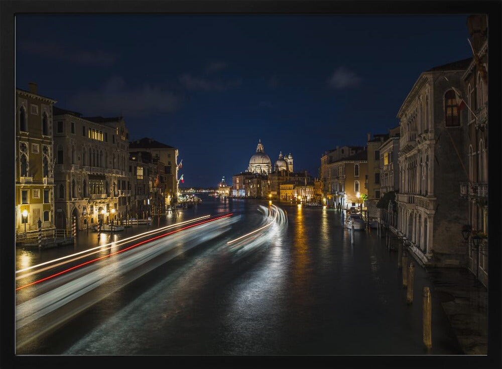 Venice - Carmine Chiriac&#xF2; 24x36 Black Framed Art | Home or Office Art