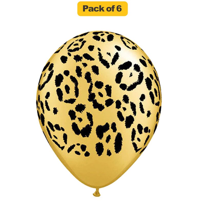 Leopard Spots 11&#x22; Jungle Theme Latex Balloons