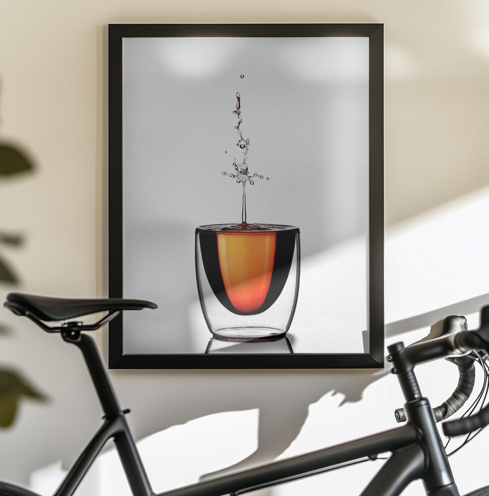 WaterDrop - Gatot Herliyanto 24x36 Black Framed Art | Home or Office Art