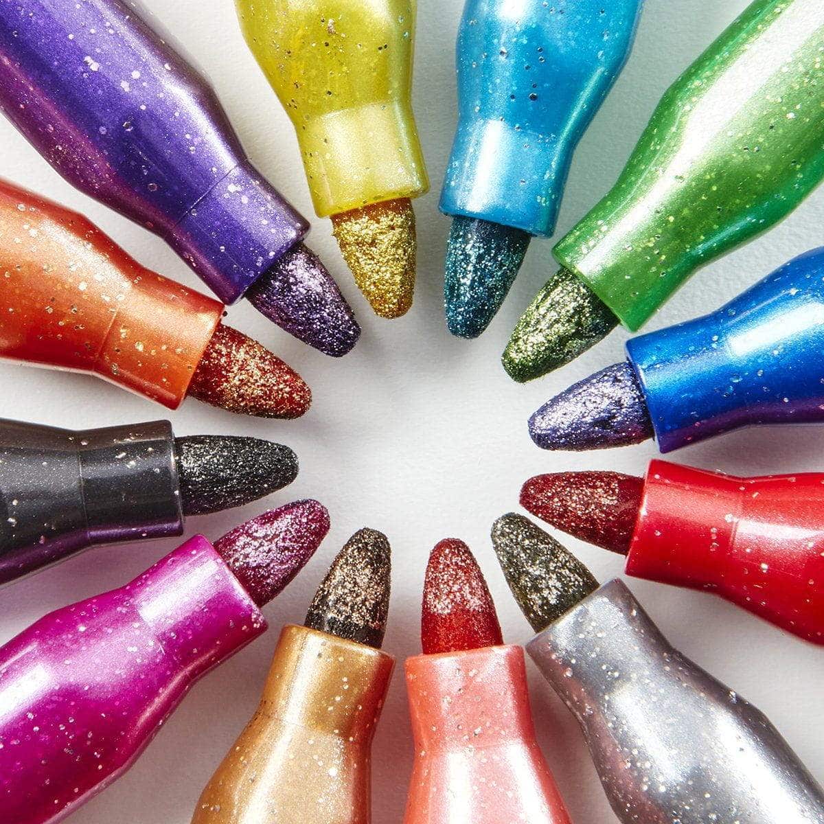 KINGART&#xAE; Glitter Markers 12 Colors