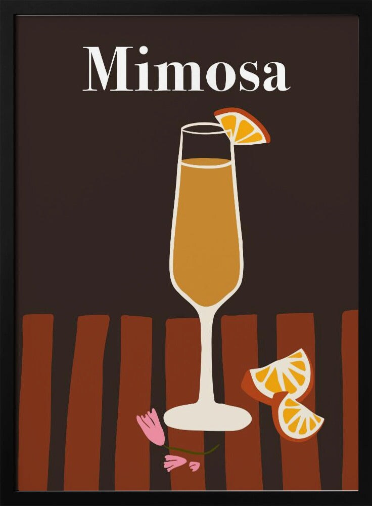 Mimosa - Miho Art Studio 24x36 Black Framed Art | Home or Office Art