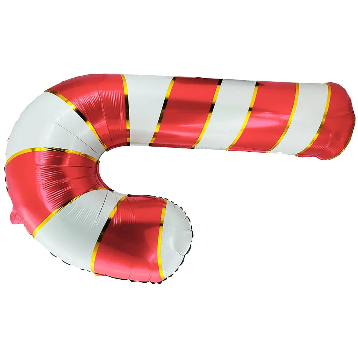 LA Balloons&#xAE; 37 Inch Candy Cane Red &#x26; White Foil Balloon