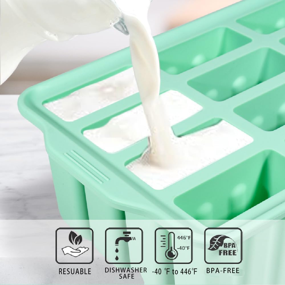 Silicone Popsicles Molds 12 Pieces, Popsicle Holders for Kids with 50 Wooden Sticks Cake Pop Molds, Ice Pop Mold BPA Free Easy Release,Ice Pop Molds Popsicle Molds for Toddlers
