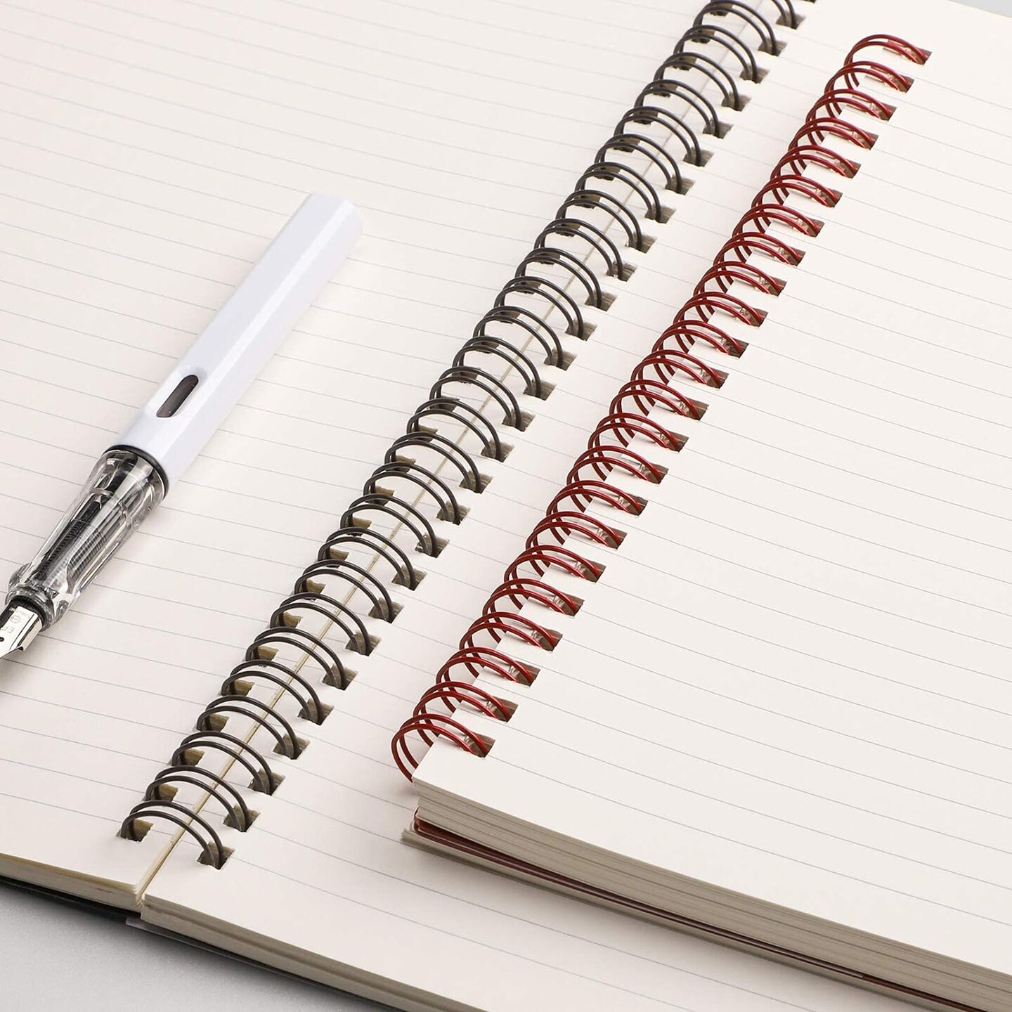 Lined Journal Spiral Notebook 5.7&#x22; x 8.22&#x22; - 4 Pack 640 Pages 100gsm Thick Paper, A5 Small Notebooks College Ruled, Plastic Hardcover Journals