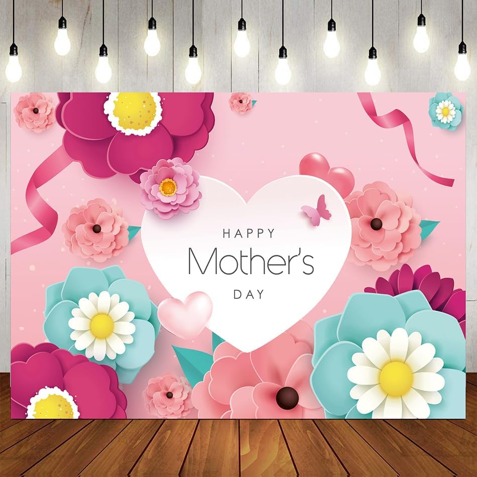 8x6ft Happy Mother&#x27;s Day Photography Backdrops