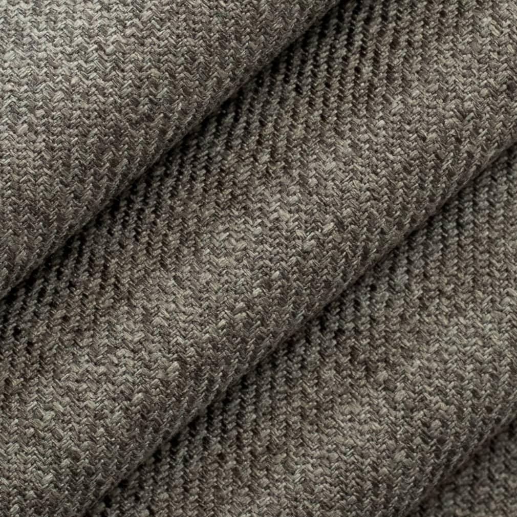 Grey Stain Resistant Performance Pet Friendly Canvas Textured Upholstery Fabric by The Yard - SKU: Erin Metal