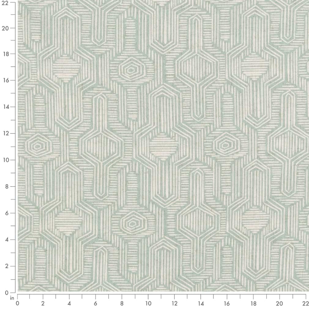Aqua Stain & Water Resistant Performance Pet Friendly Abstract Global Linen Look Print Upholstery Fabric by The Yard - SKU: Olympia Water