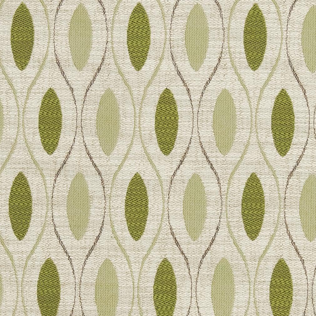 Green Geometric Woven Pattern Upholstery Fabric by The Yard - SKU: Hadley Lemongrass