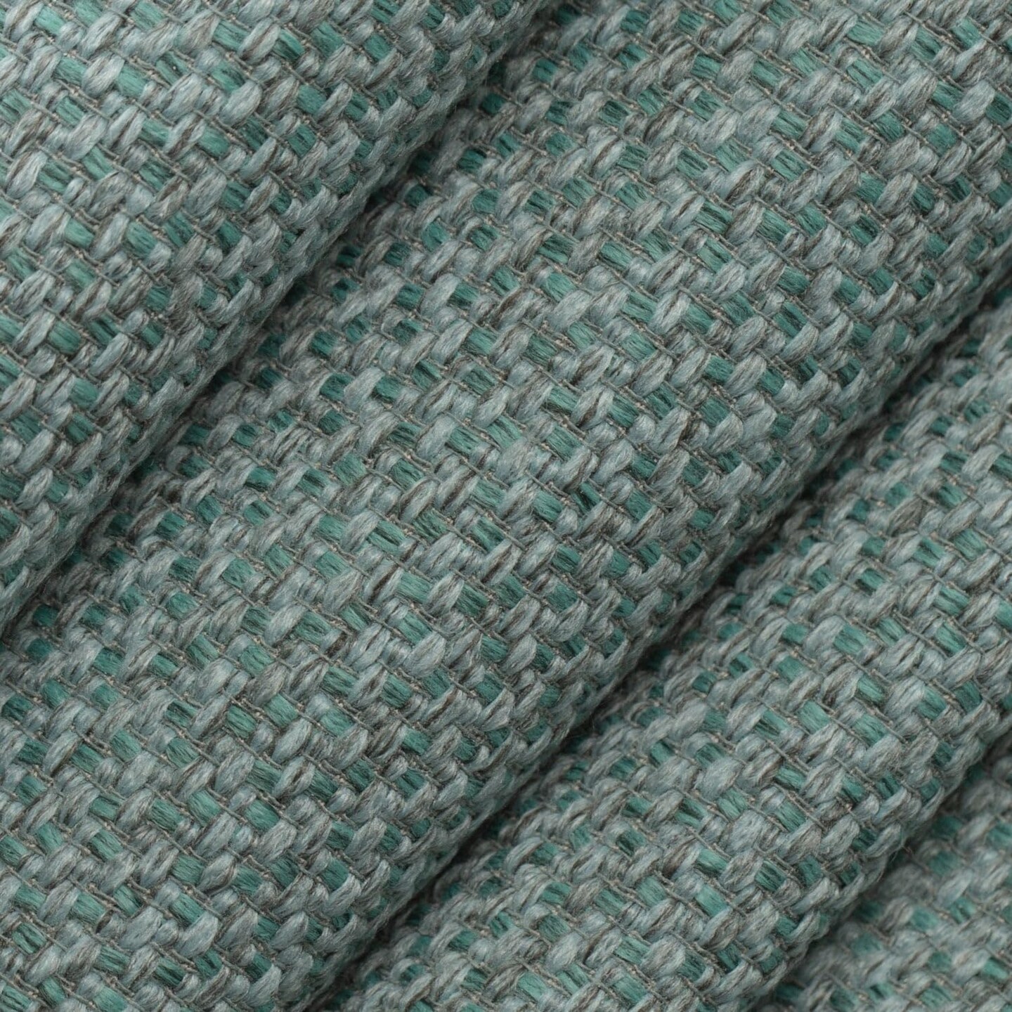 Aqua Textured Tweed Upholstery Fabric by The Yard - SKU: Eloise Aqua