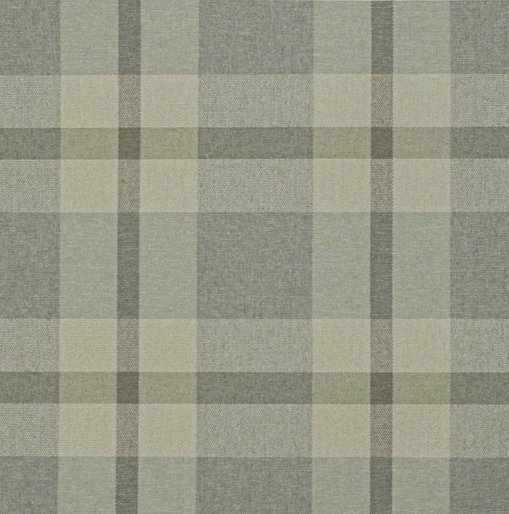 Green Stain Resistant Performance Pet Friendly Plaid Woven Pattern Upholstery Fabric by The Yard - SKU: Aimes Sage