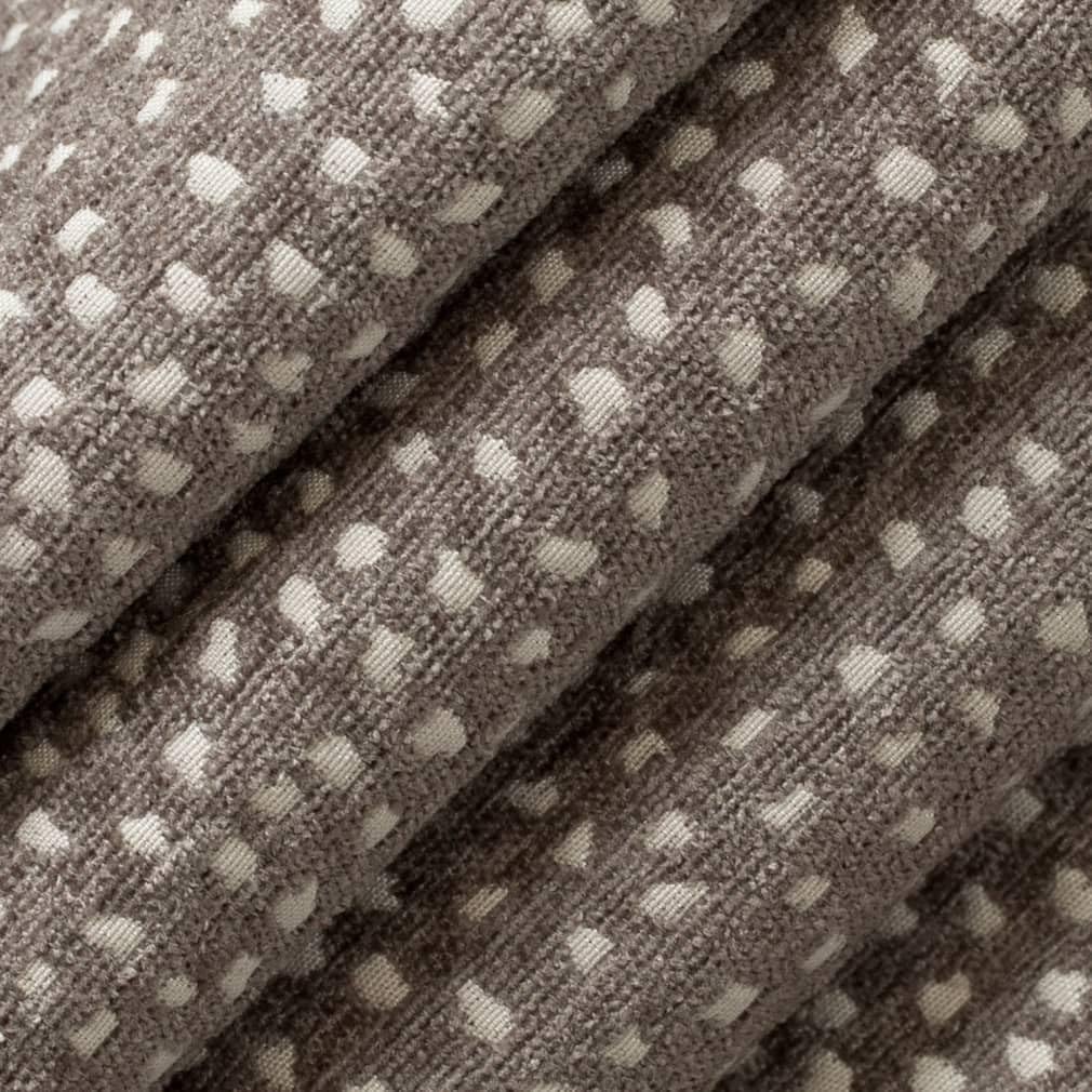 Grey Abstract Animal Print Chenille Woven Pattern Upholstery Fabric by The Yard - SKU: Bauer Greystone