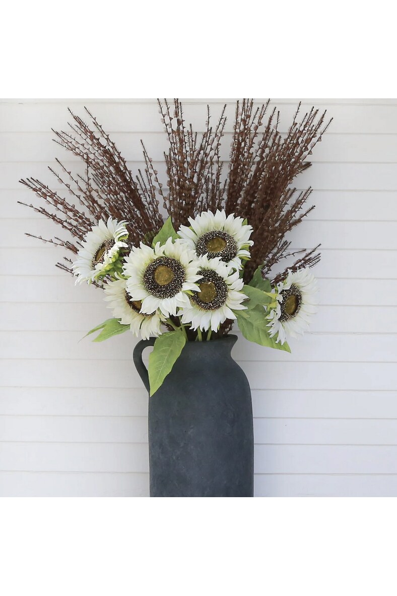 33&#x22; Sunflower Stem: Ivory