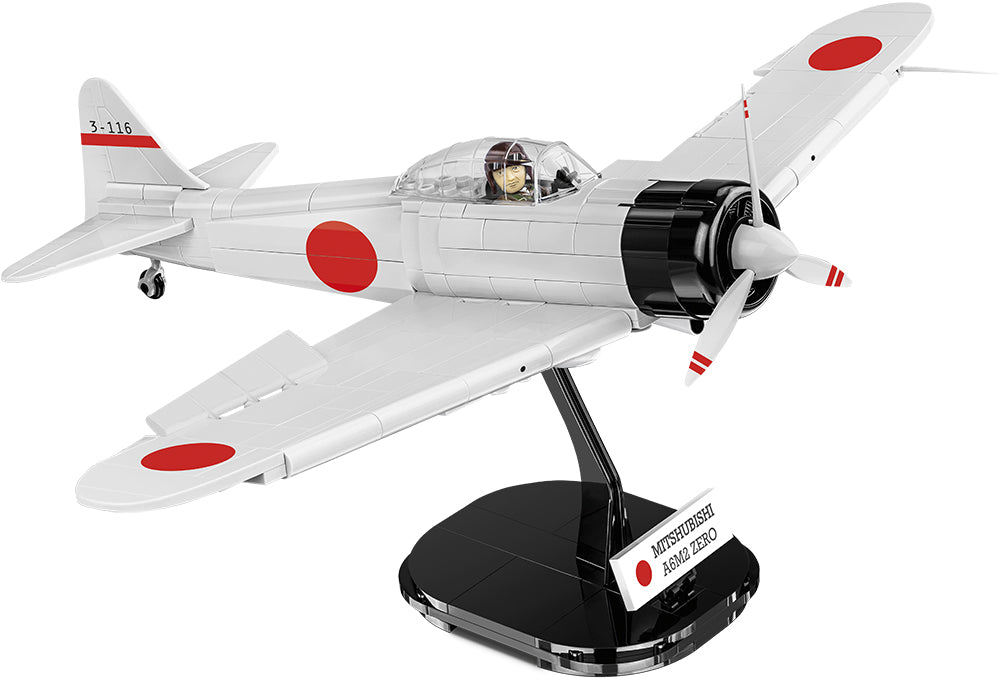 COBI Historical Collection World War II Mitsubishi A6M2 &#x22;ZERO-SEN&#x22; Plane