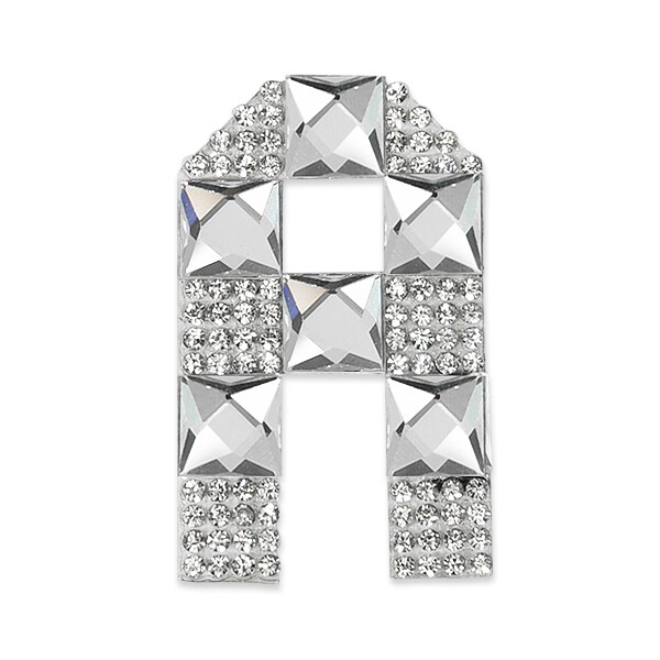 Letter A Iron-on Rhinestone Applique/Patch