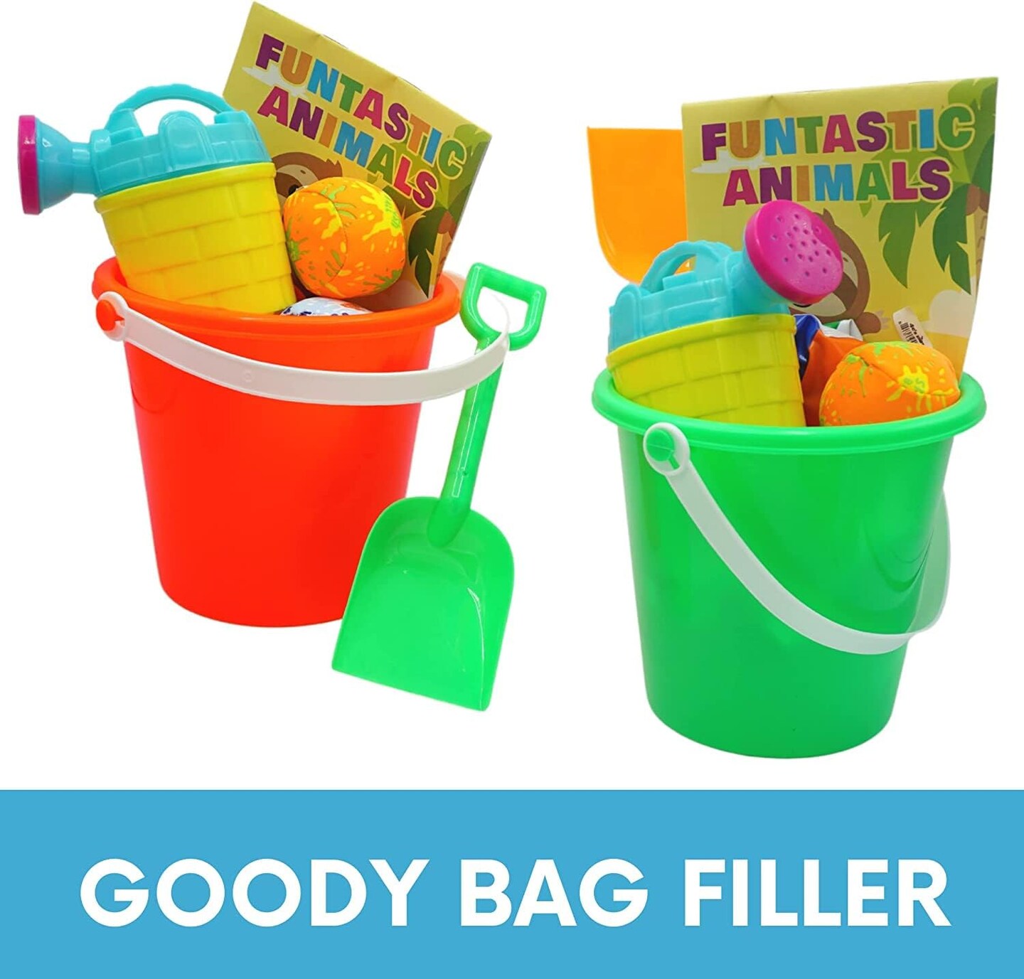 4E&#x2019;s Novelty 6 Pack Set Mini Watering Cans for Kids 4.5in, Summer Toys Perfect Beach Toys for toddlers and Kids, Flower Watering Can for Indoor &#x26; Outdoor Plants, Sand toys