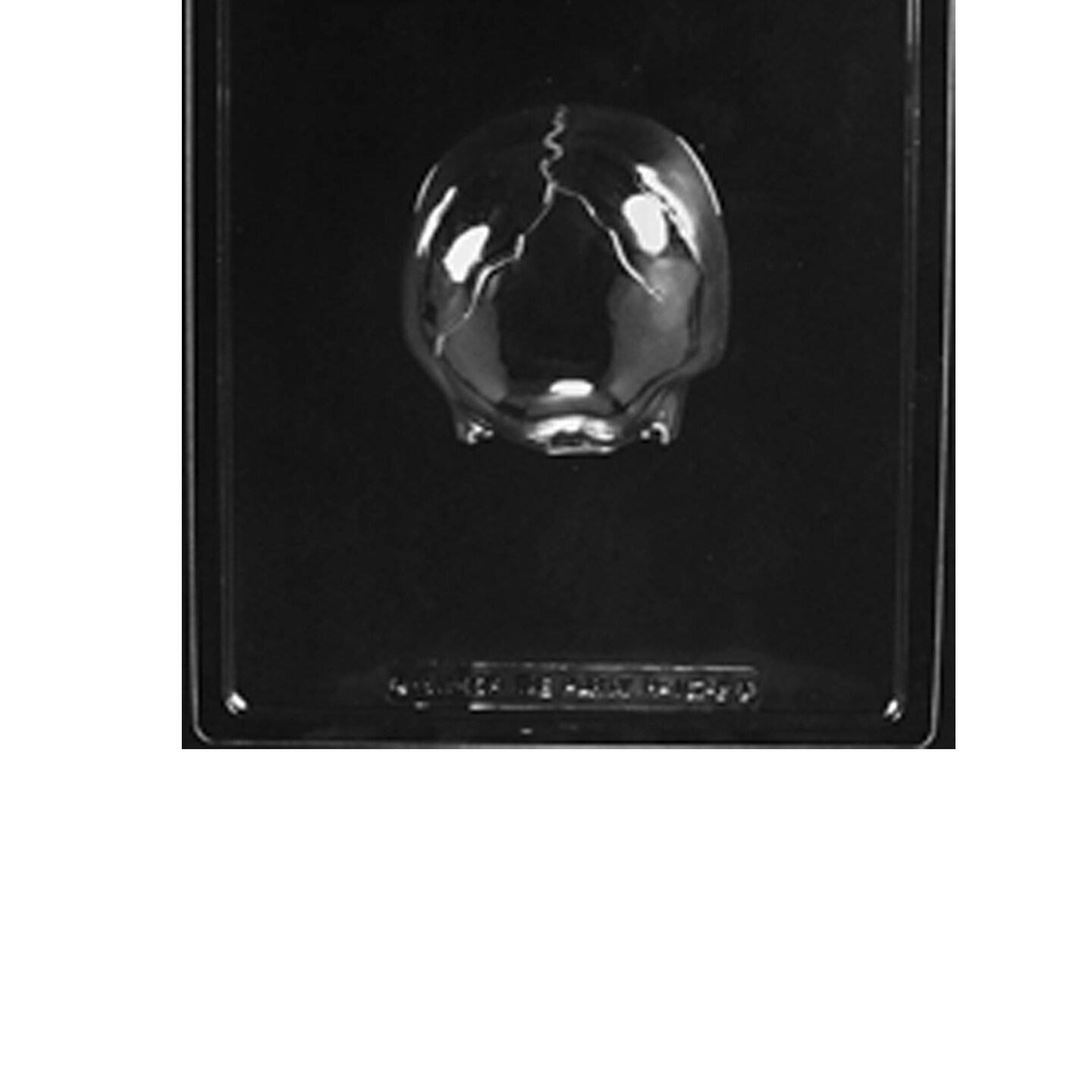 Medium 3D Skull Chocolate Mold for Halloween and Pirate Treats