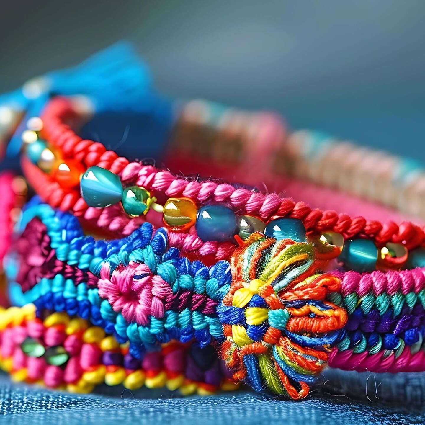 24 Skeins Multicolor Embroidery Floss Six Strand